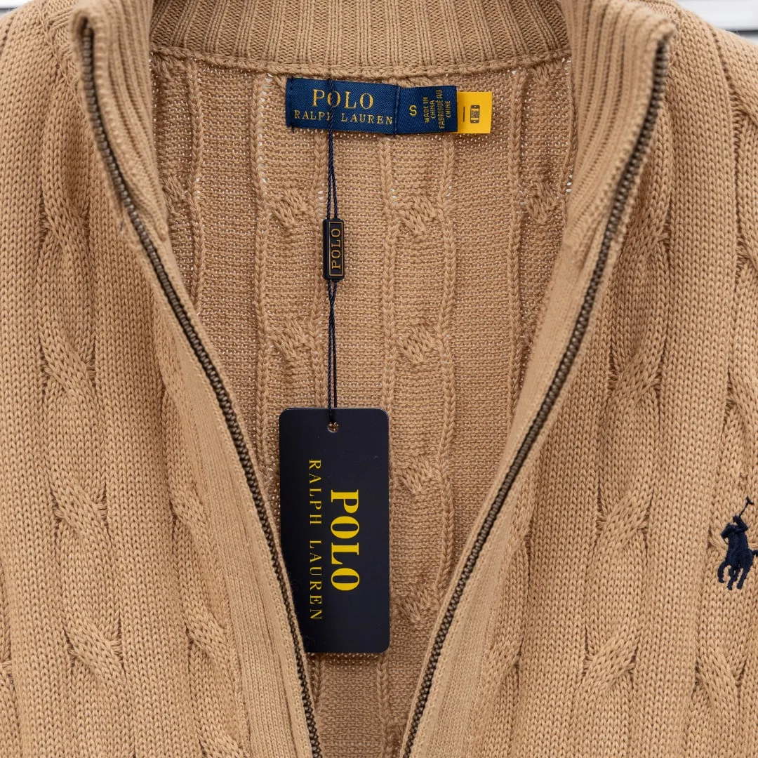 P320 top version (different currencies). You can scan the code to enter the official website. Style: Ralph Lauren POLO Ralph Lauren small label embroidered knitted old money style zipper cardigan jacket. Color: Picture color. Size: S-XL. Fabric: pure cotton. Accessories: full set of customized accessories. No gender distinction. Same style for men and women.